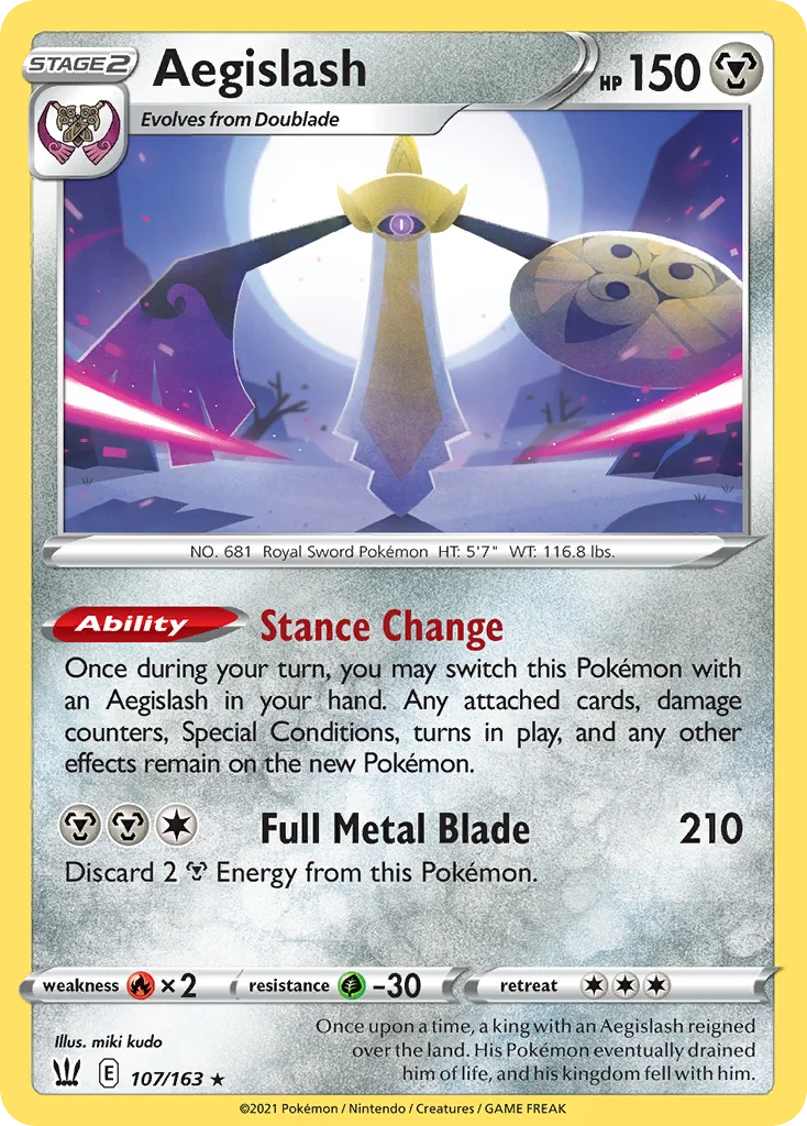 Aegislash Pokemon card