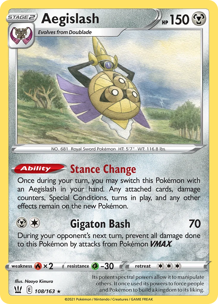 Aegislash Pokemon card