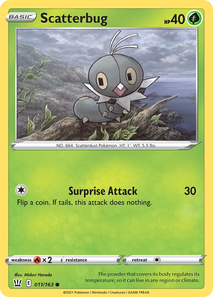 Scatterbug Pokemon card