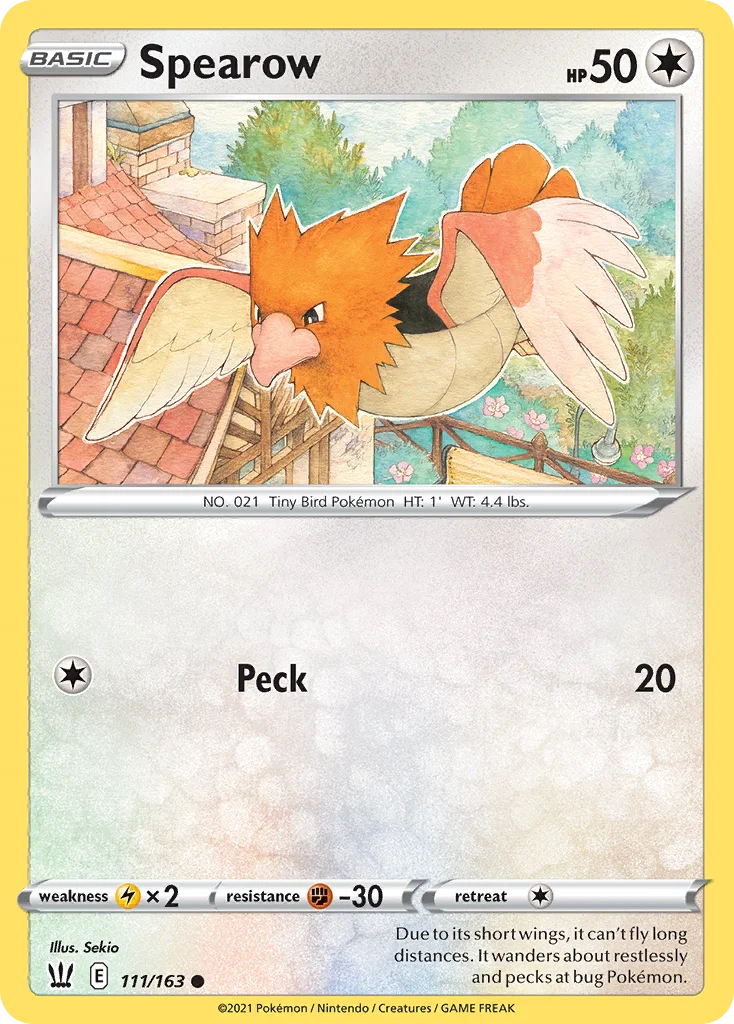 Spearow Pokemon card