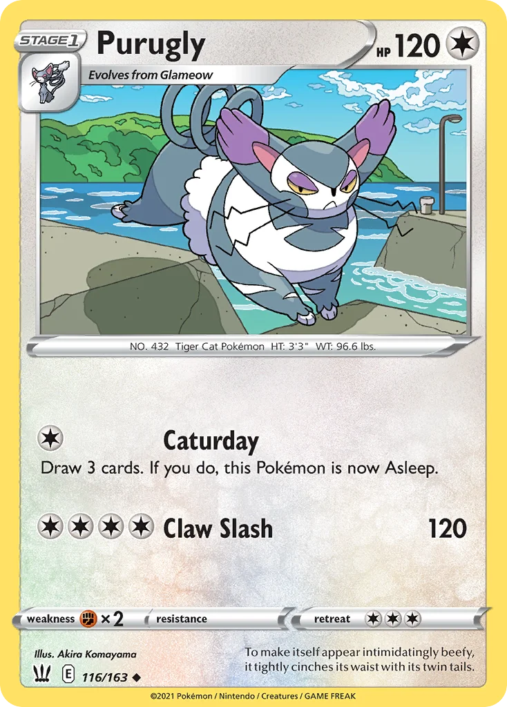 Purugly Pokemon card