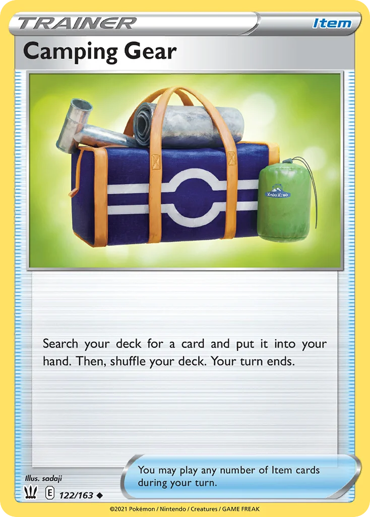 Camping Gear Pokemon card