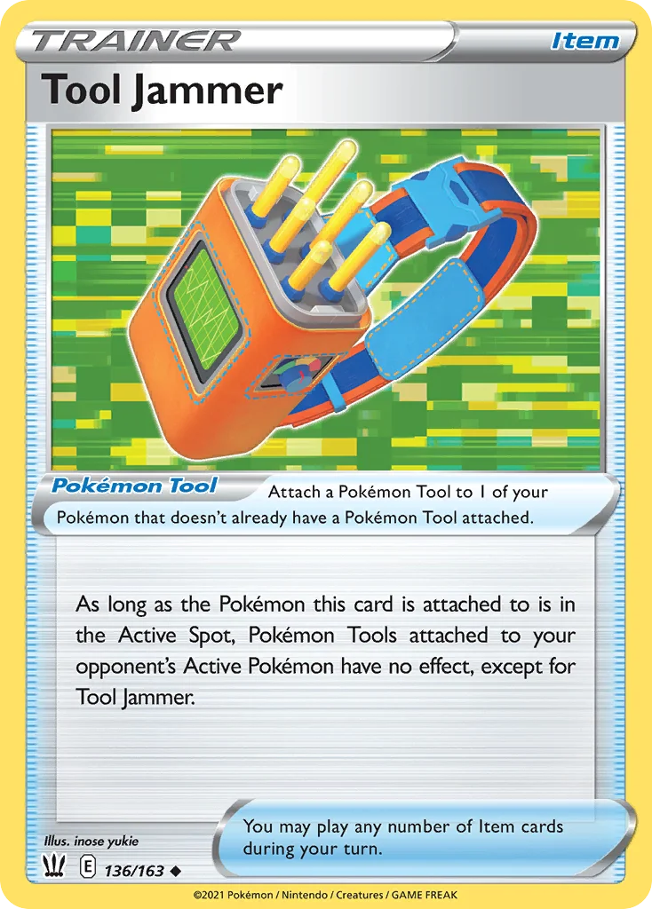 Tool Jammer Pokemon card