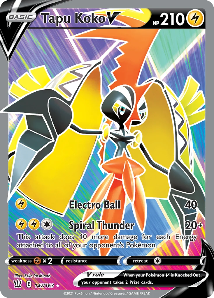 Tapu Koko V Pokemon card