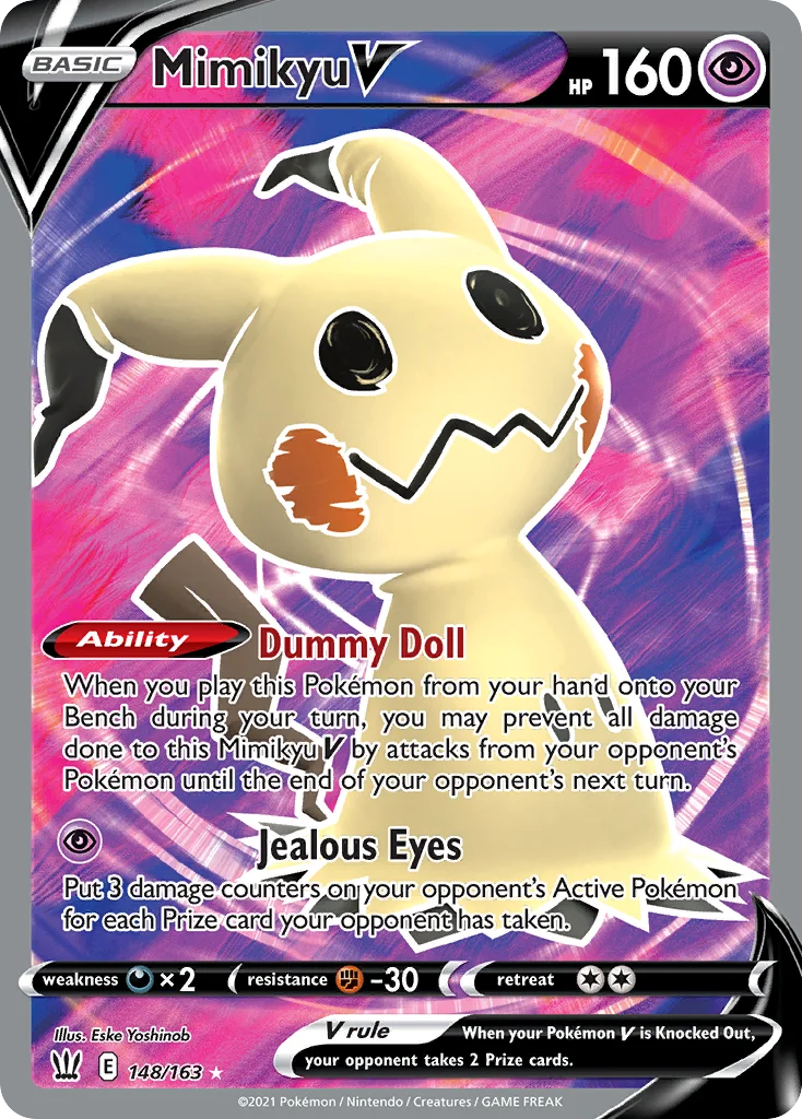 Mimikyu V Pokemon card