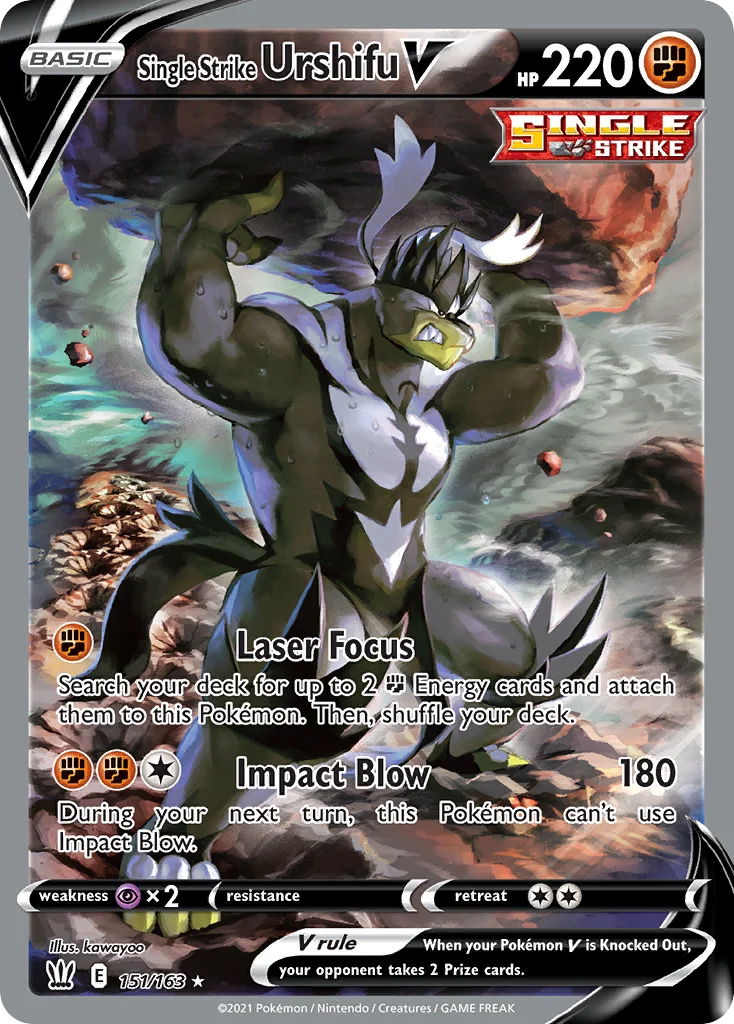 Single Strike Urshifu V Pokemon card