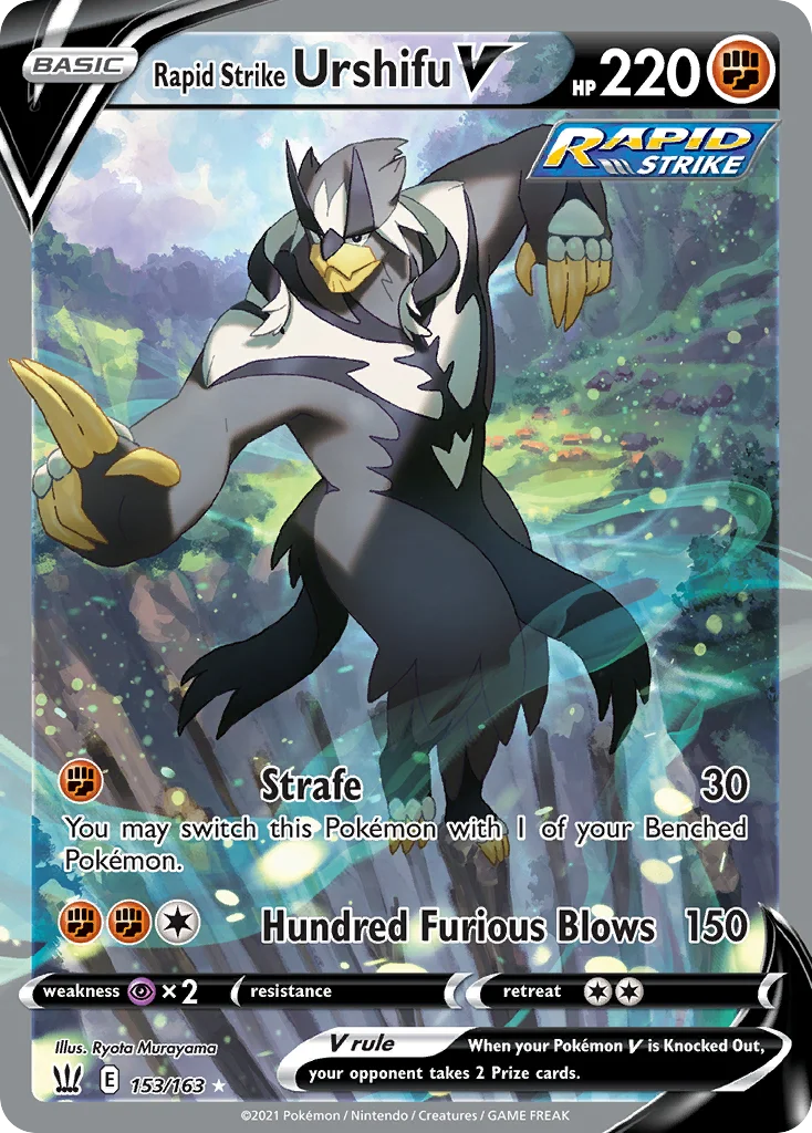 Rapid Strike Urshifu V Pokemon card