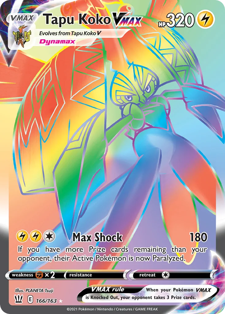 Tapu Koko VMAX Pokemon card