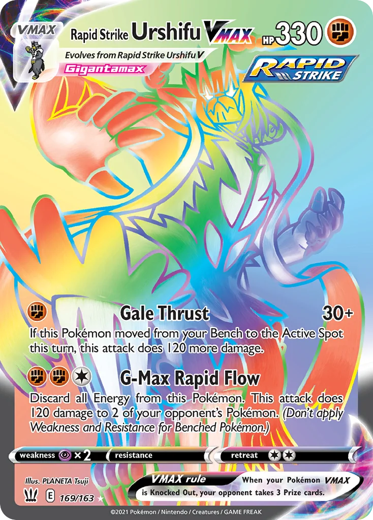 Rapid Strike Urshifu VMAX Pokemon card