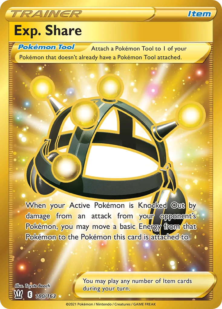 Exp. Share Pokemon card