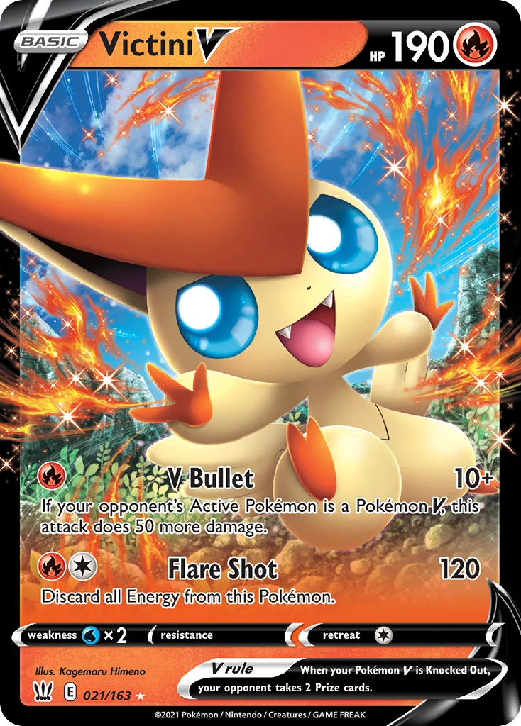 Victini V Pokemon card