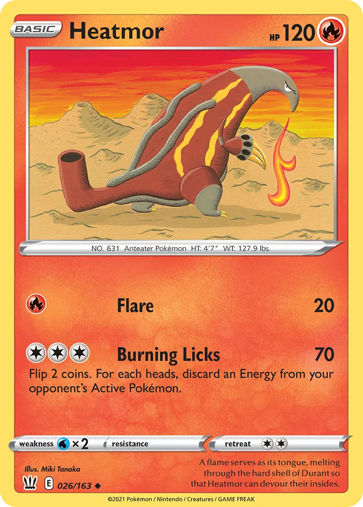 Heatmor Pokemon card