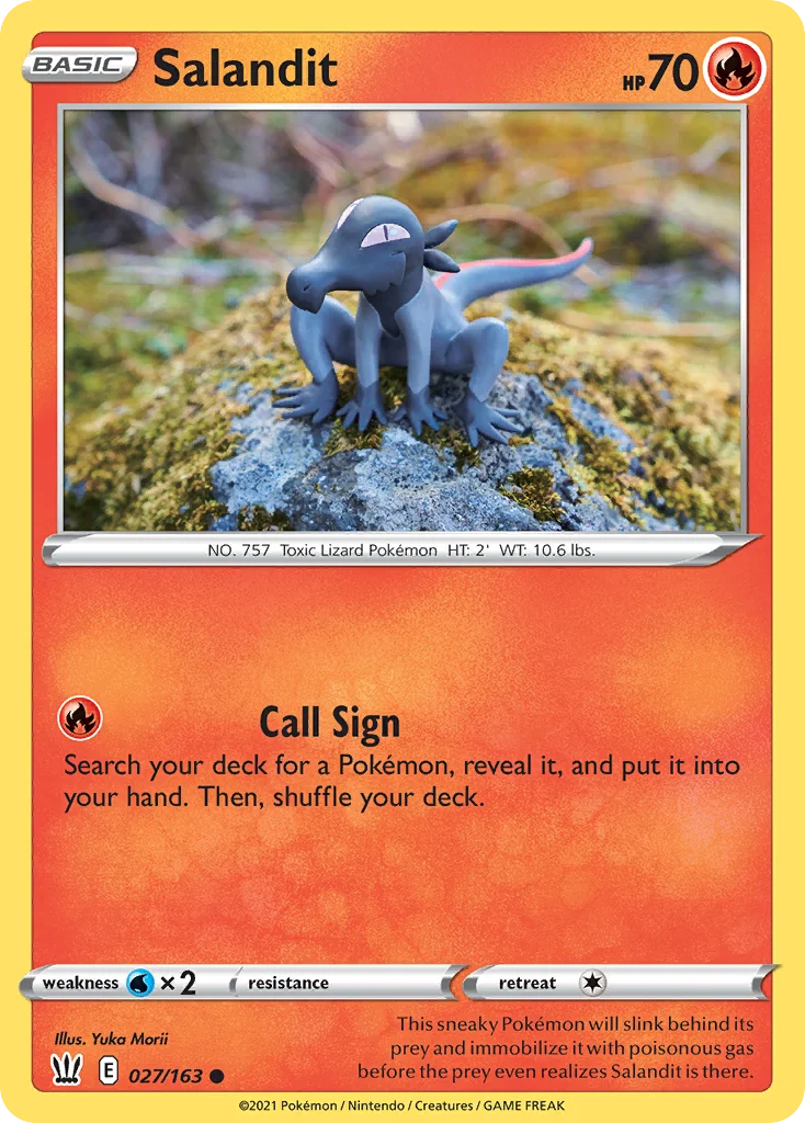 Salandit Pokemon card