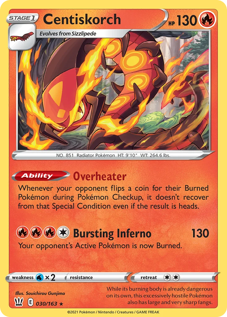 Centiskorch Pokemon card