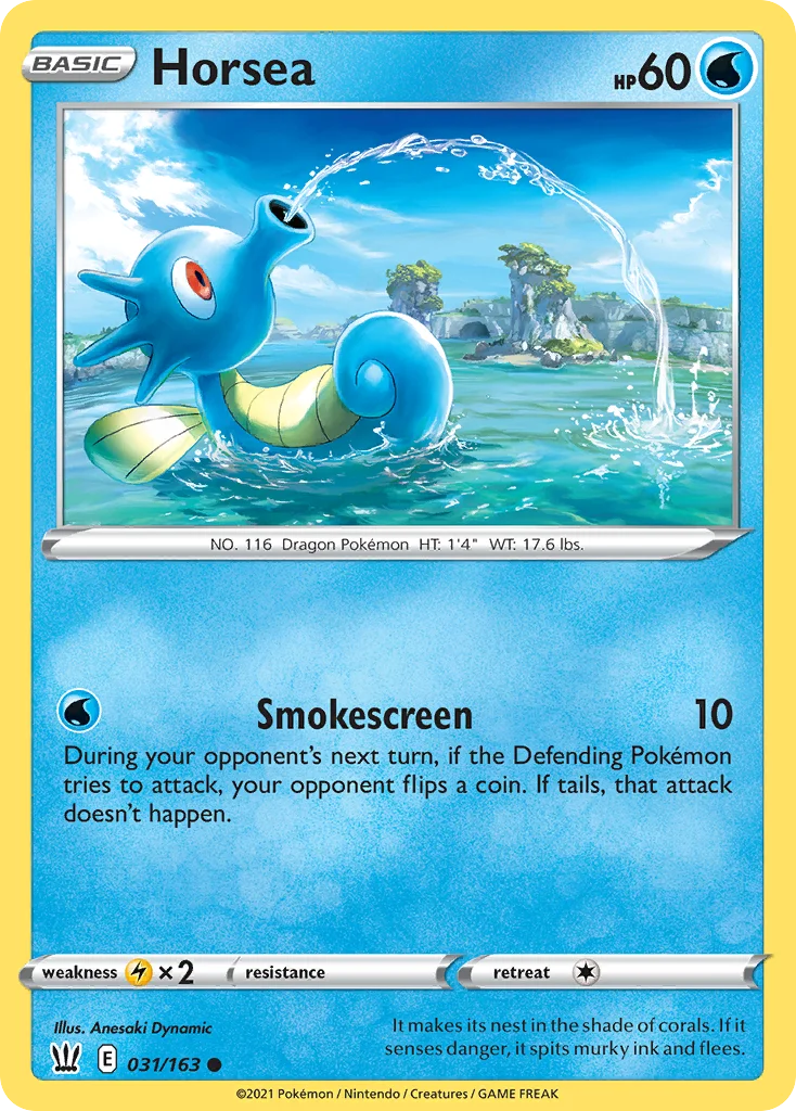Horsea Pokemon card