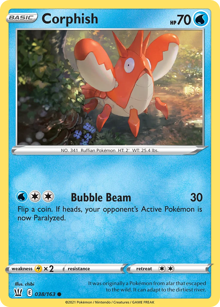Corphish Pokemon card