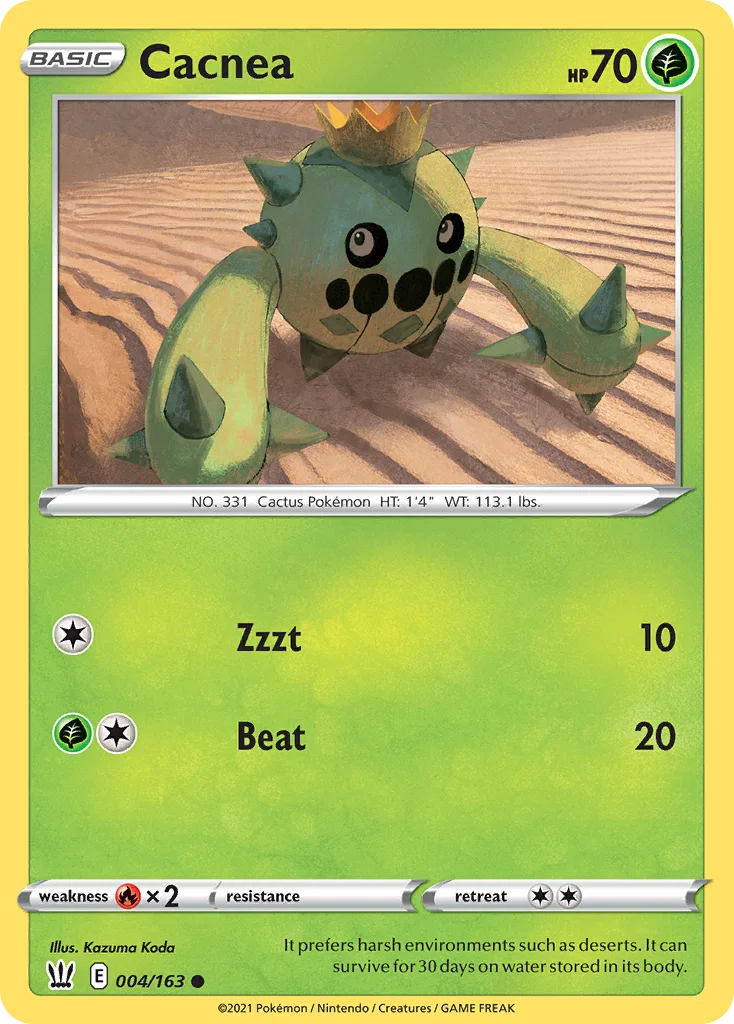 Cacnea Pokemon card