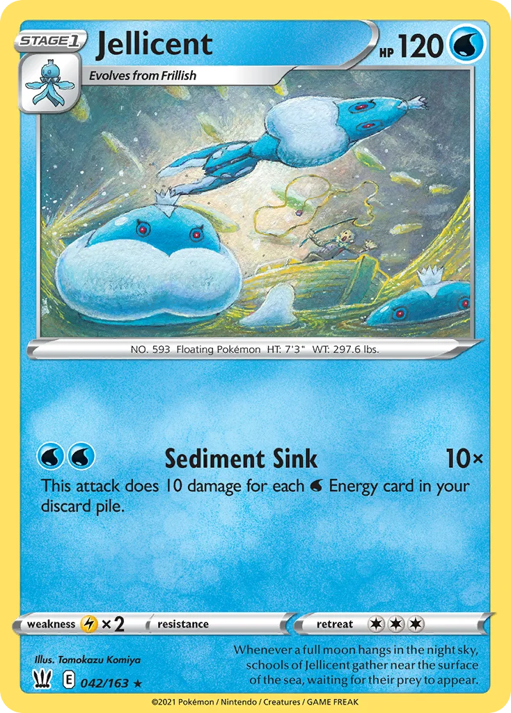 Jellicent Pokemon card