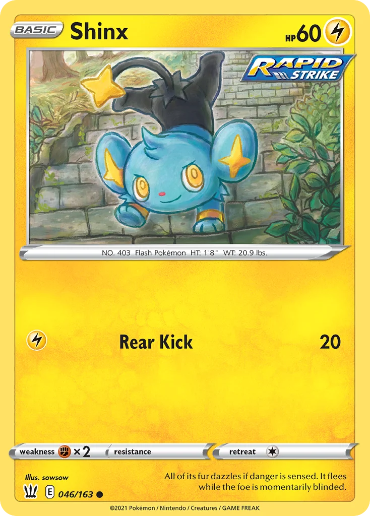 Shinx Pokemon card