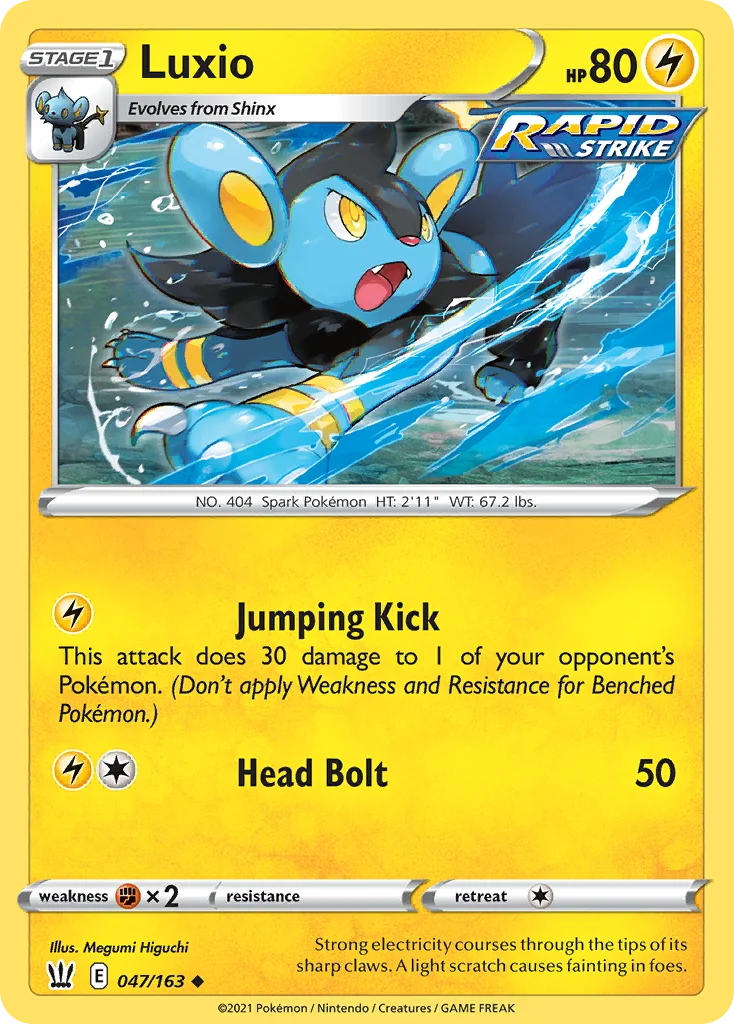 Luxio Pokemon card