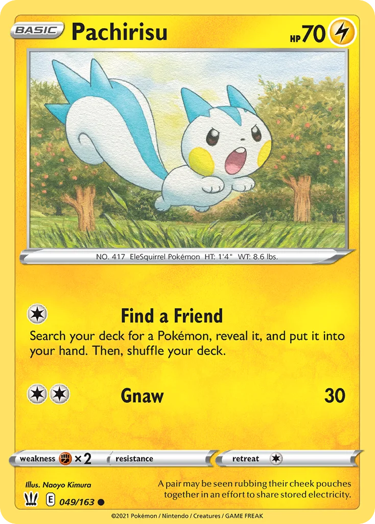 Pachirisu Pokemon card