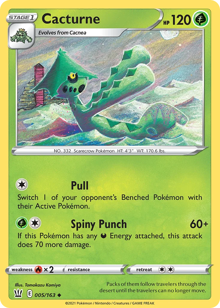 Cacturne Pokemon card