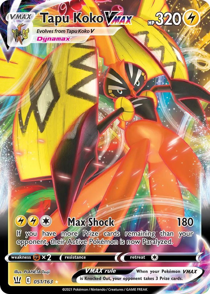 Tapu Koko VMAX Pokemon card