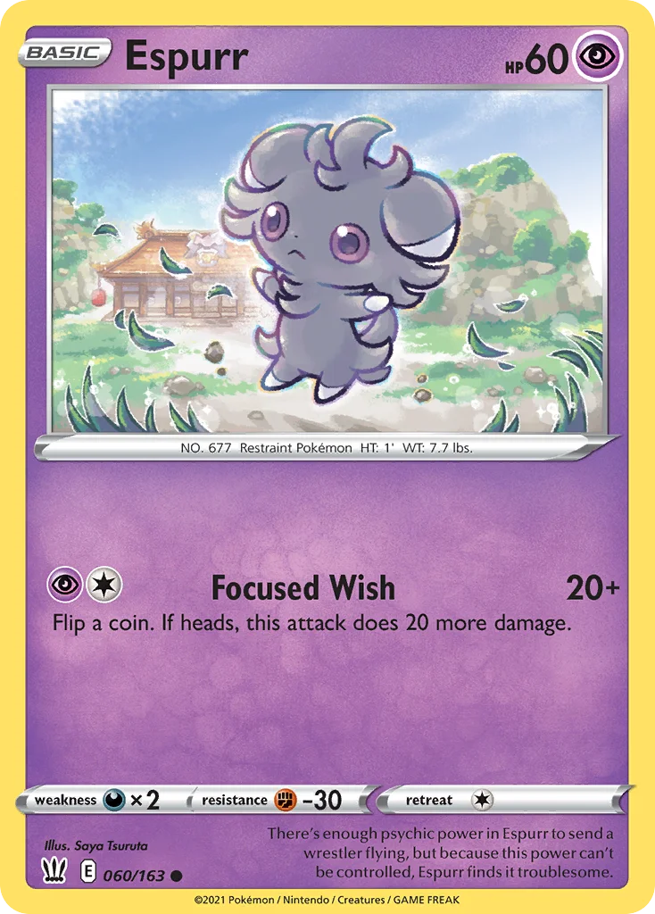 Espurr Pokemon card