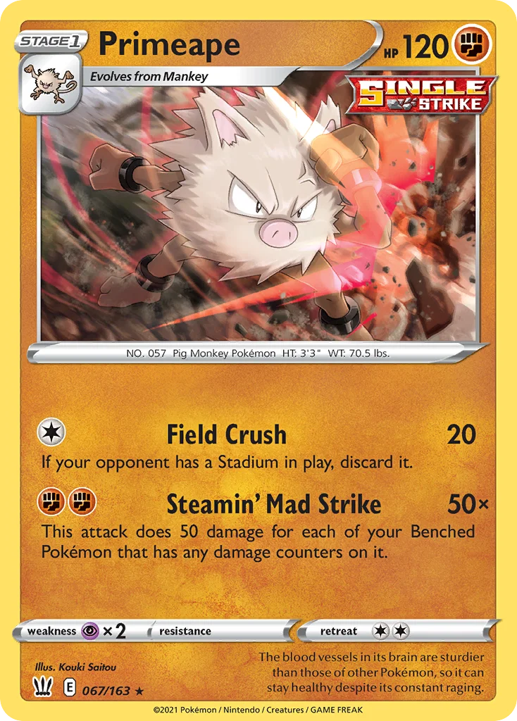 Primeape Pokemon card