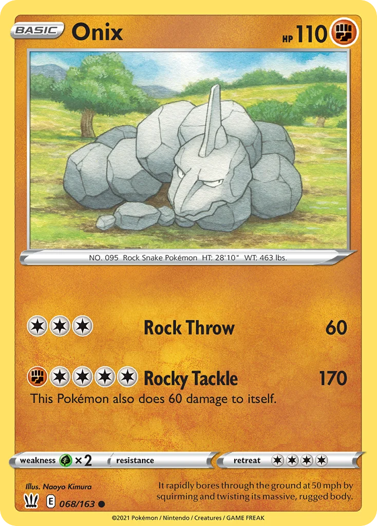 Onix Pokemon card