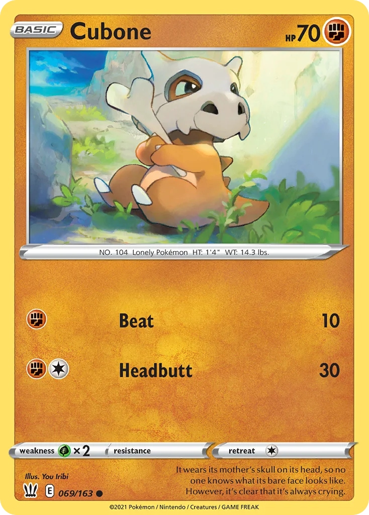Cubone Pokemon card