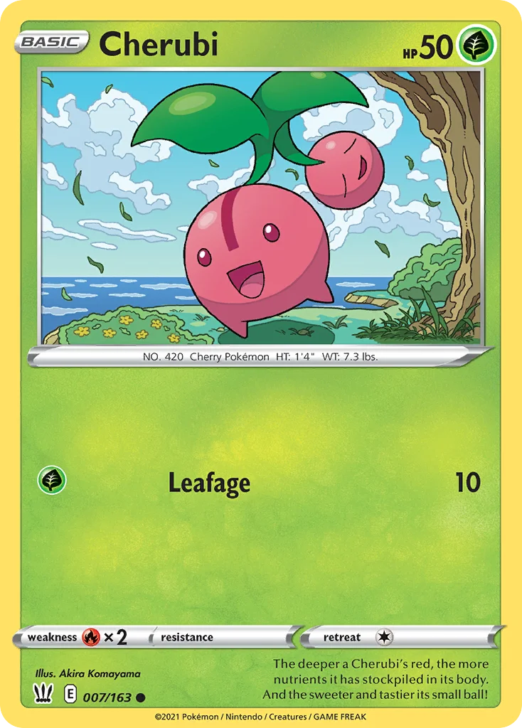 Cherubi Pokemon card