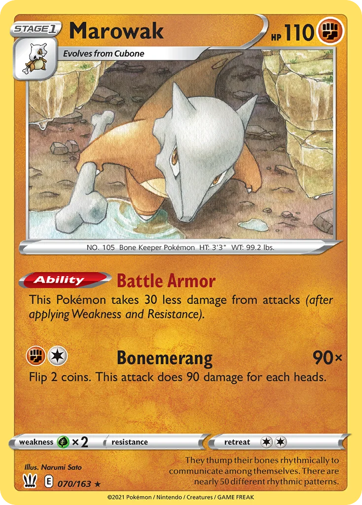 Marowak Pokemon card