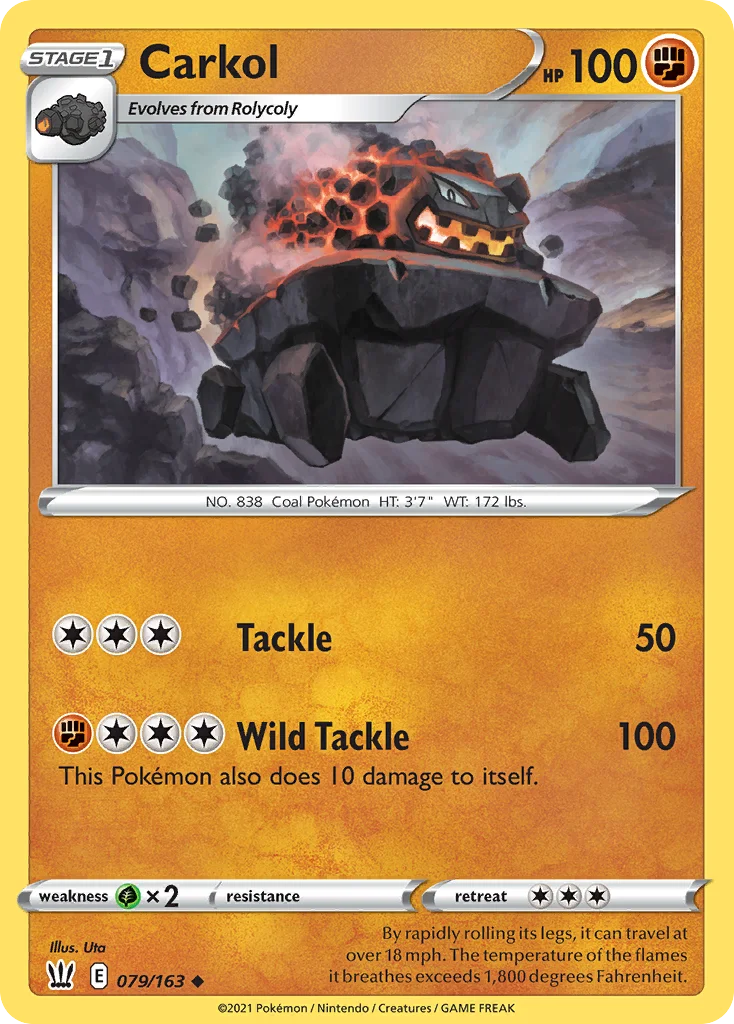 Carkol Pokemon card