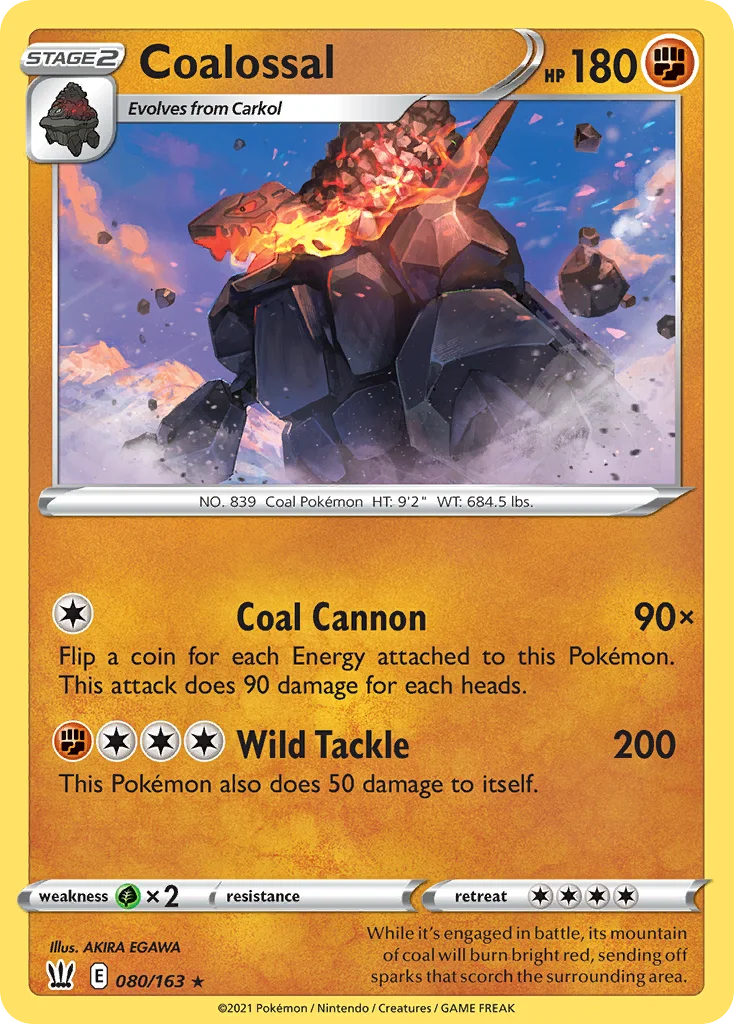 Coalossal Pokemon card