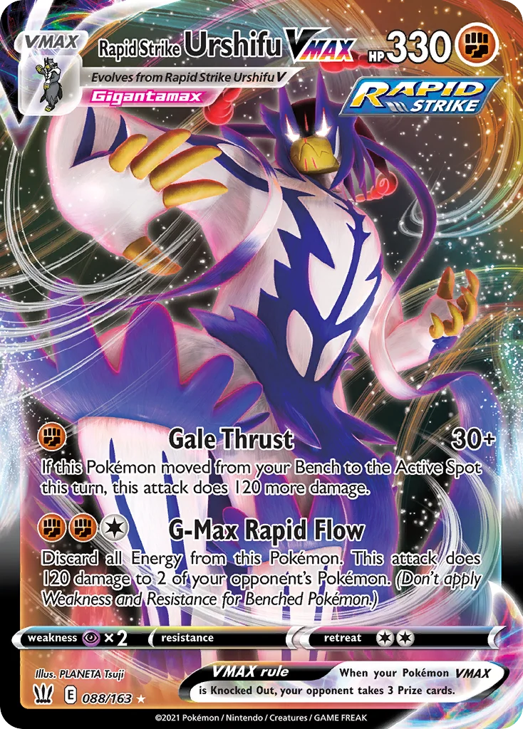 Rapid Strike Urshifu VMAX Pokemon card