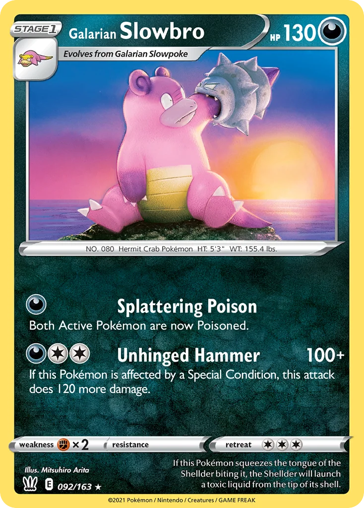 Galarian Slowbro Pokemon card