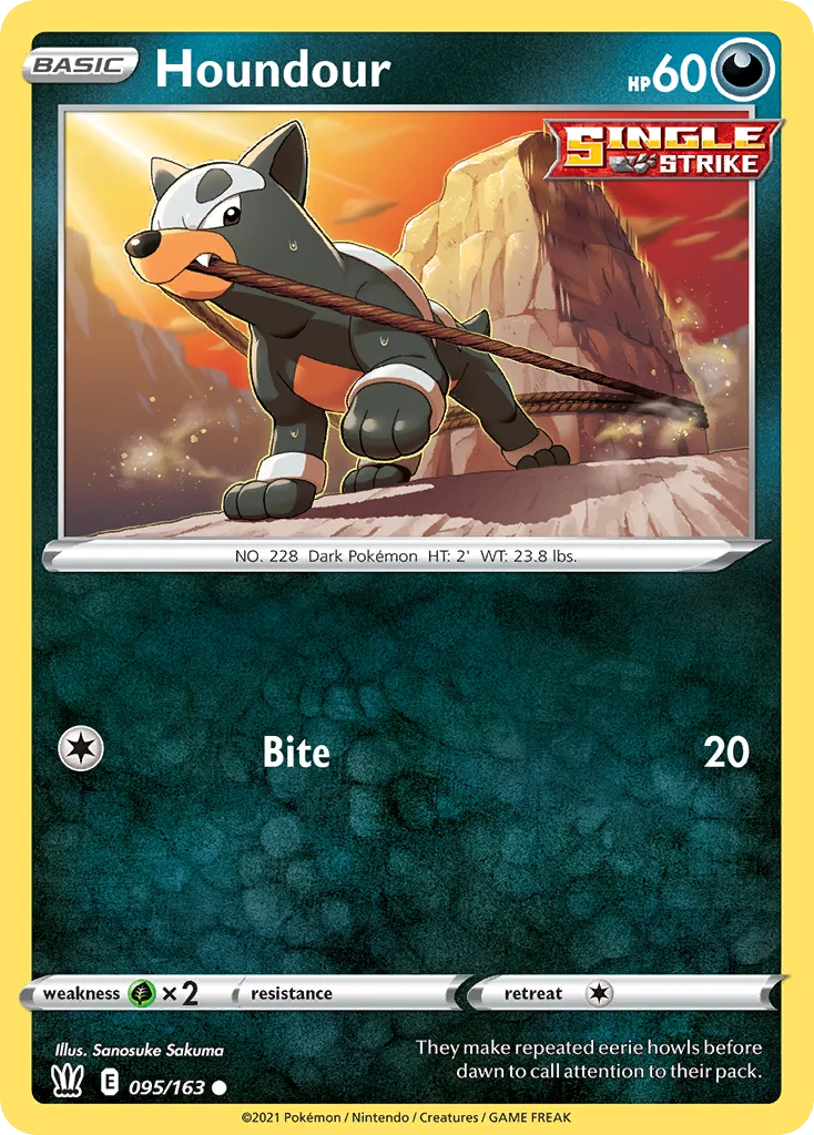 Houndour Pokemon card