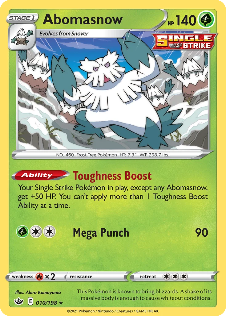Abomasnow Pokemon card