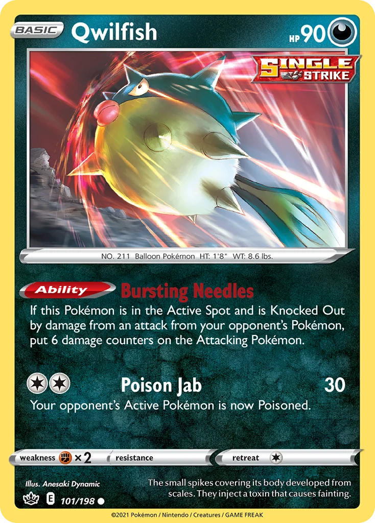 Qwilfish Pokemon card