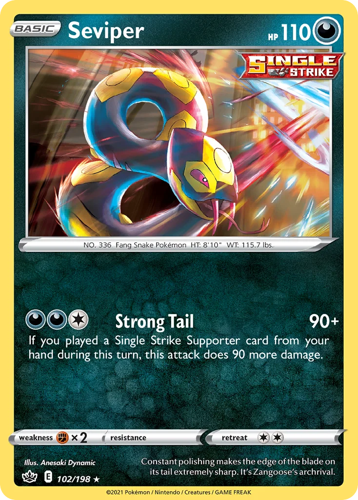 Seviper Pokemon card