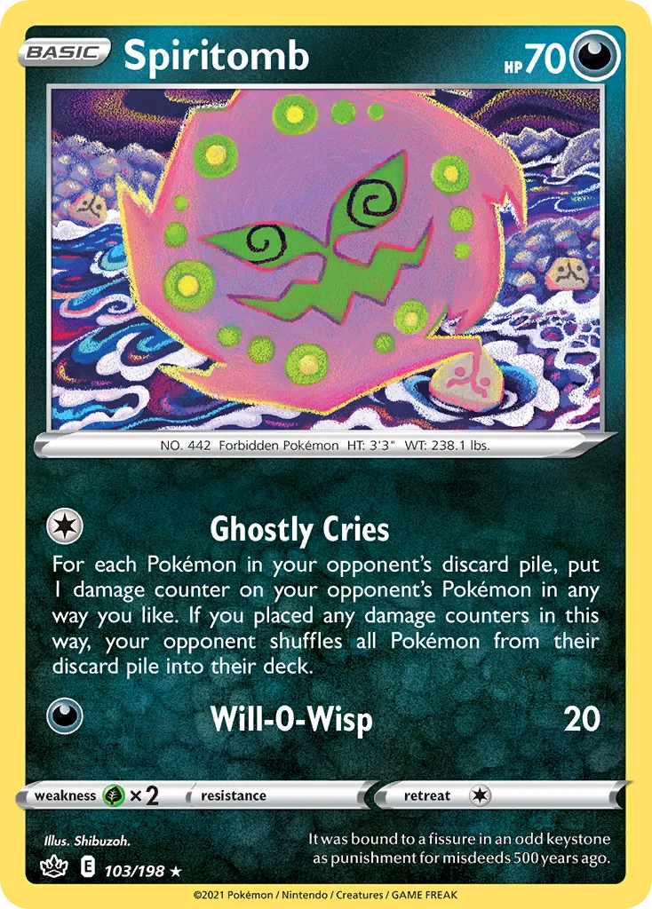 Spiritomb Pokemon card