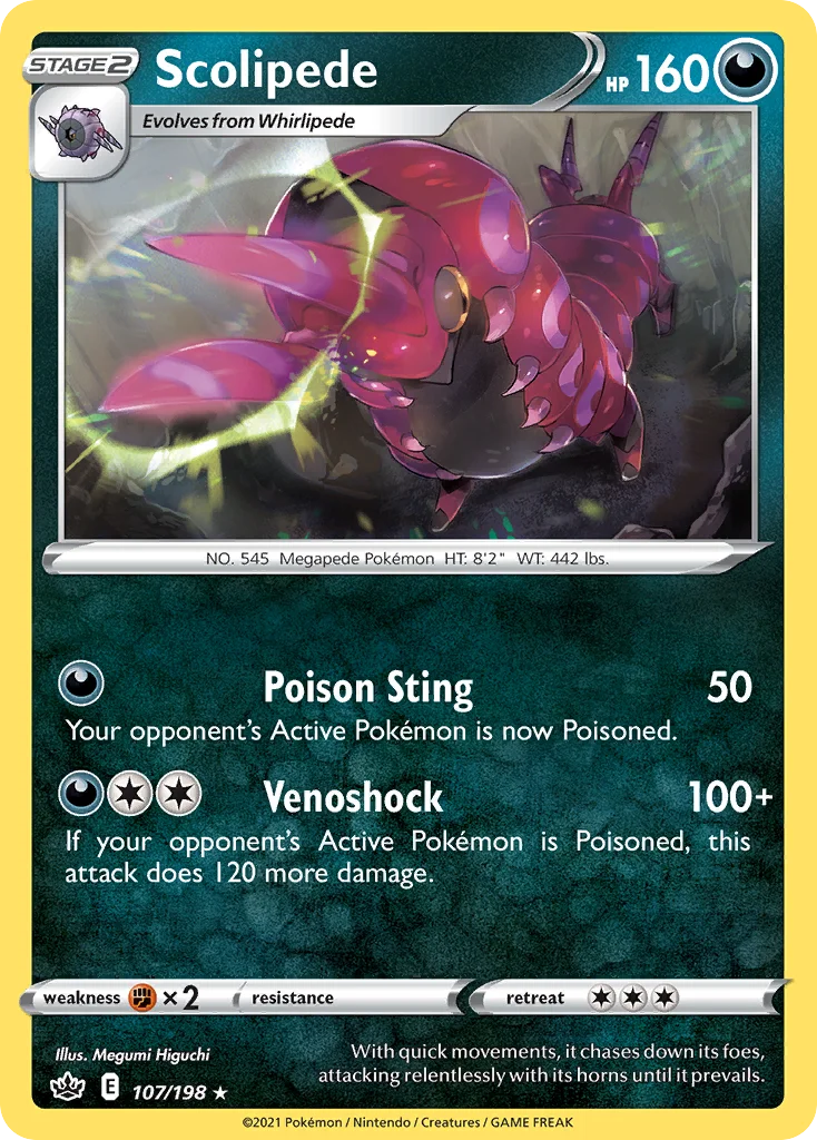 Scolipede Pokemon card