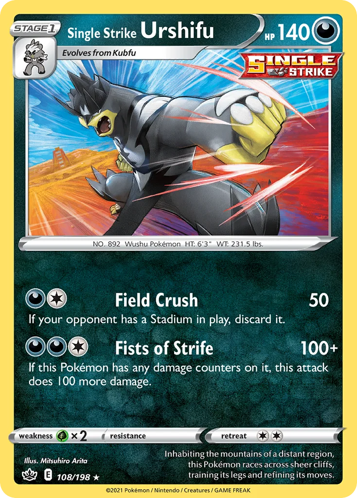 Single Strike Urshifu Pokemon card