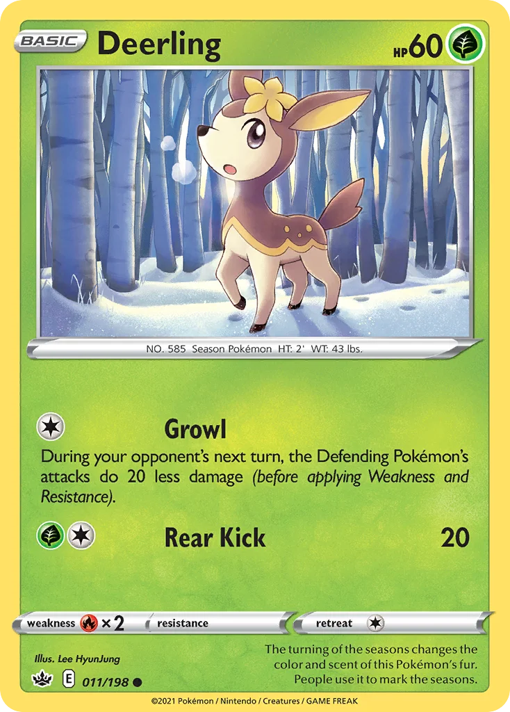 Deerling Pokemon card