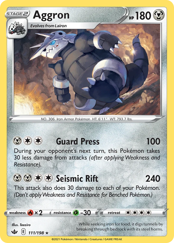 Aggron Pokemon card