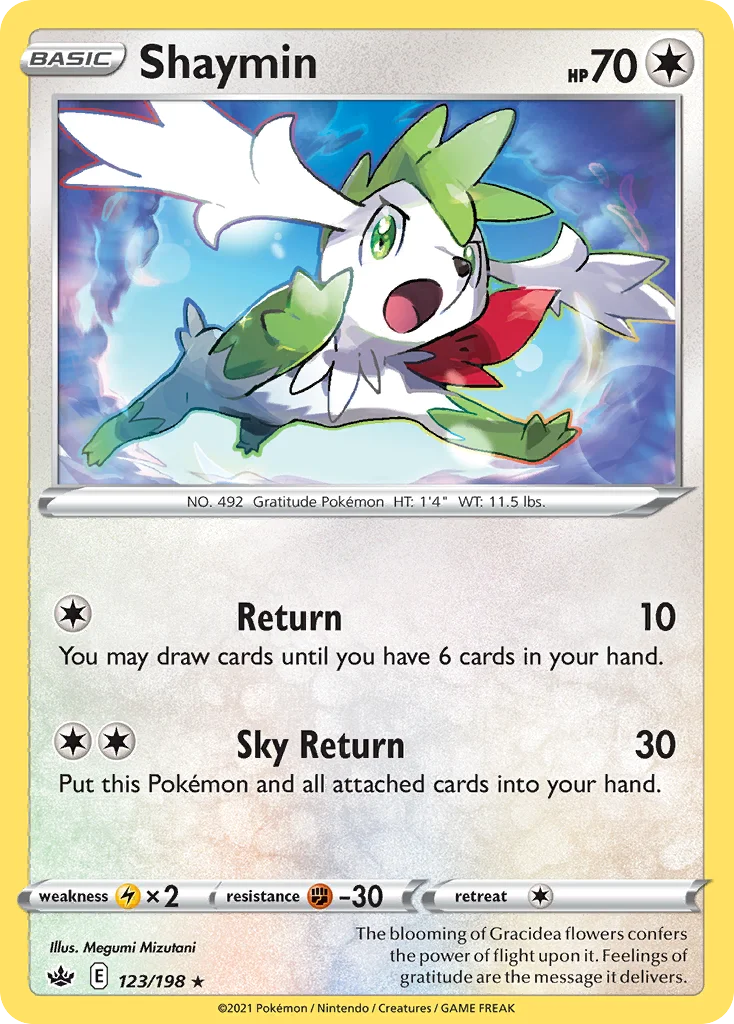 Shaymin Pokemon card