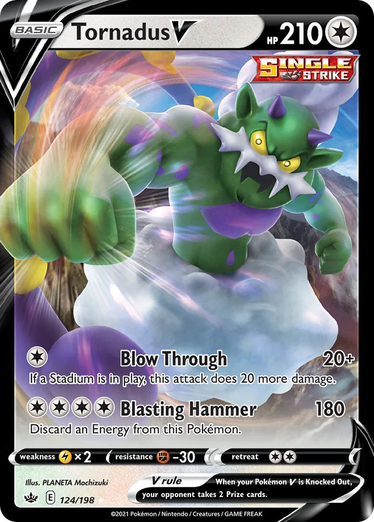 Tornadus V Pokemon card
