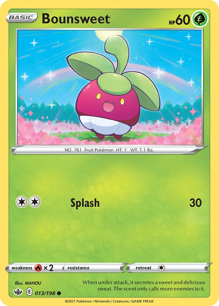 Bounsweet Pokemon card