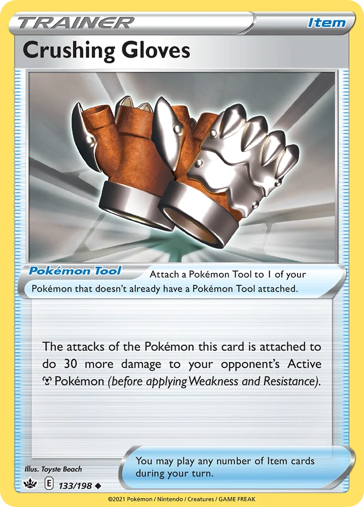 Crushing Gloves Pokemon card